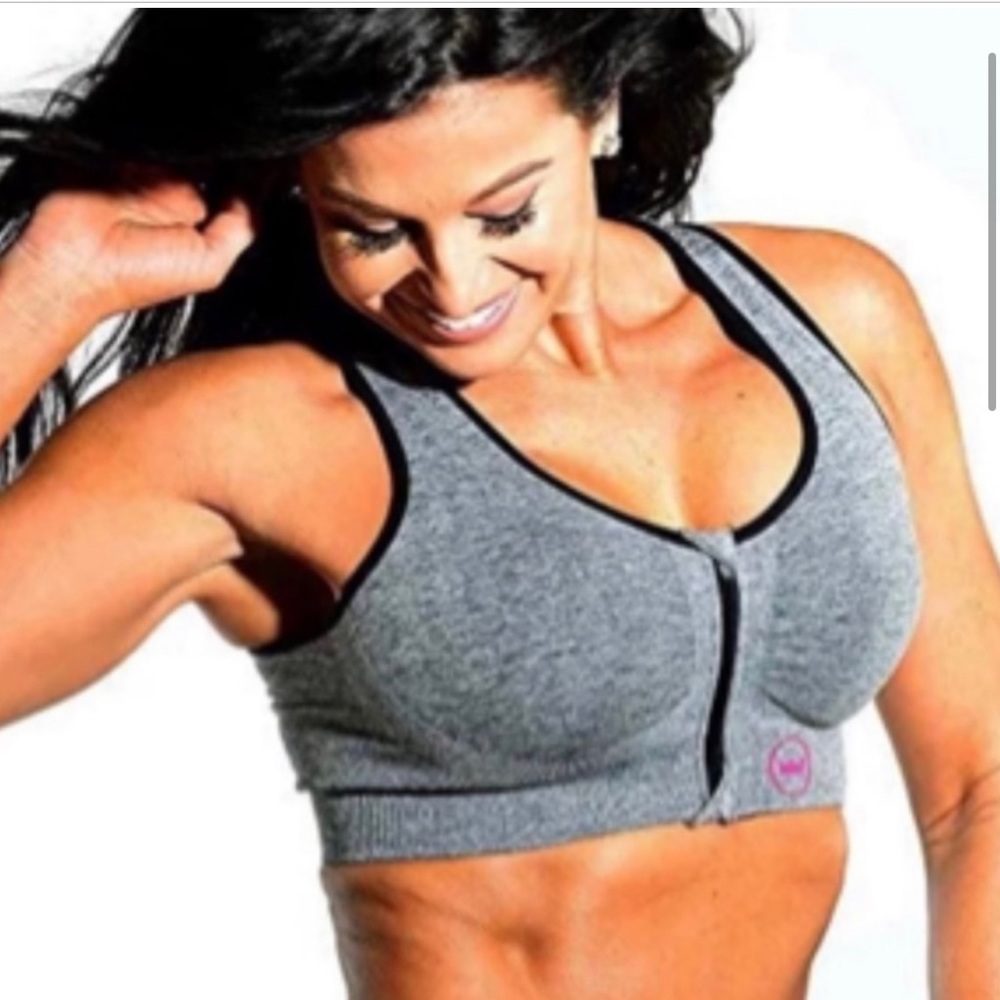 SHEFIT Lounge Sports Bra Gray